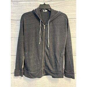 Splendid Gray Zip-Up Hoodie Sweatshirt Size XS